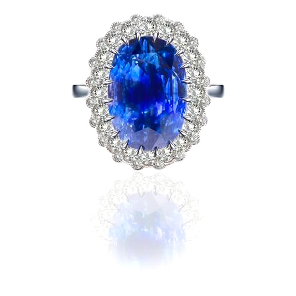 Rare gem quality Ceylon sapphire of 16 carats